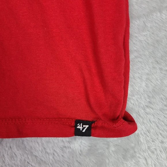 47 Brand St. Louis Cardinals Womens Red Short Sleeve MLB Baseball Shirt Size Med - Picture 2 of 8